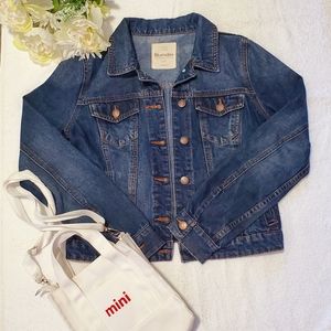 Bluenotes Women's Trucker Med-Wash Blue Denim Jean Jacket